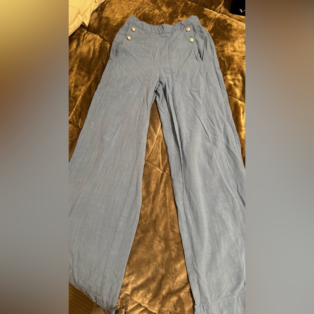 GLG Sky Blue Wide Leg Women's Pants